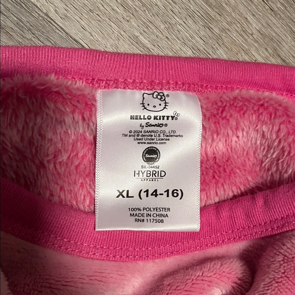 Hello Kitty Vibrant Pink Fleece Shirt - Picture 5 of 6
